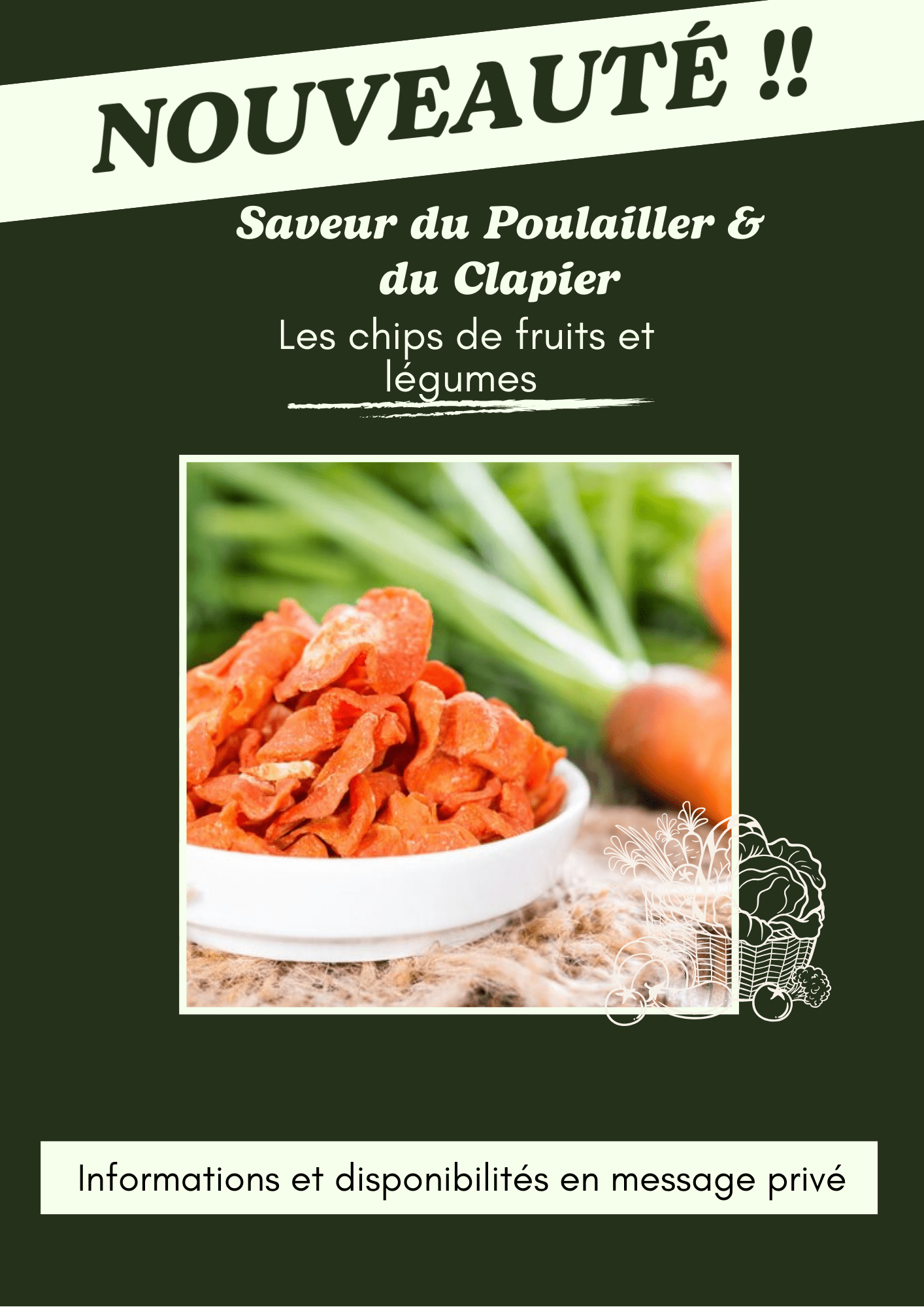 Chips carotte - Saveur_du_poulailler_et_du_clapier